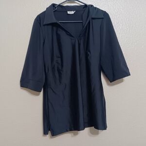 Catherine Way Black Nylon Spandex Top